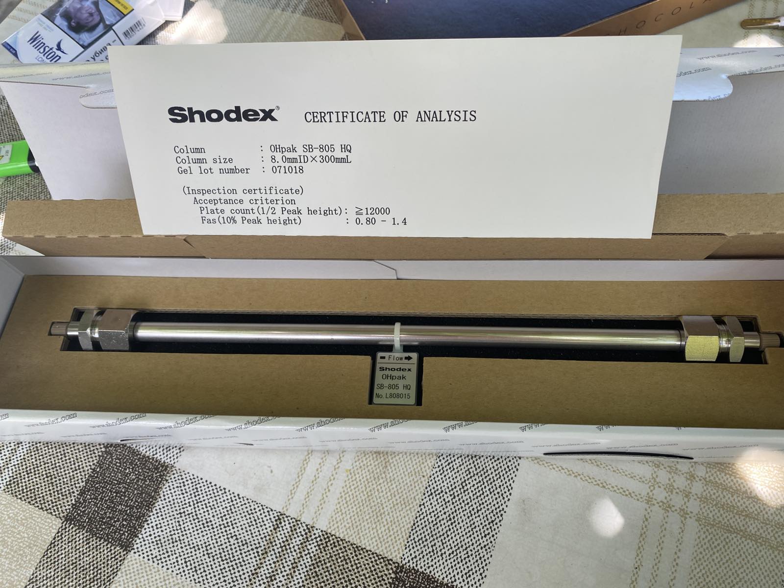 Shodex SB-805 HQ — original boxes